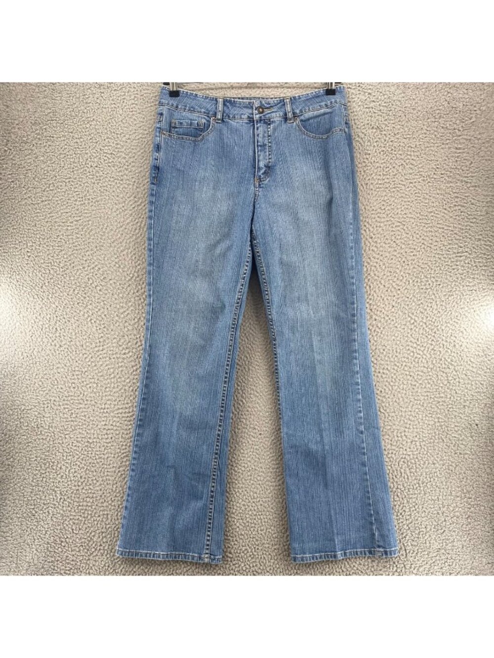 Coldwater Creek Jeans Women 12 Blue Light Wash Denim Bootcut High Rise Sllimming